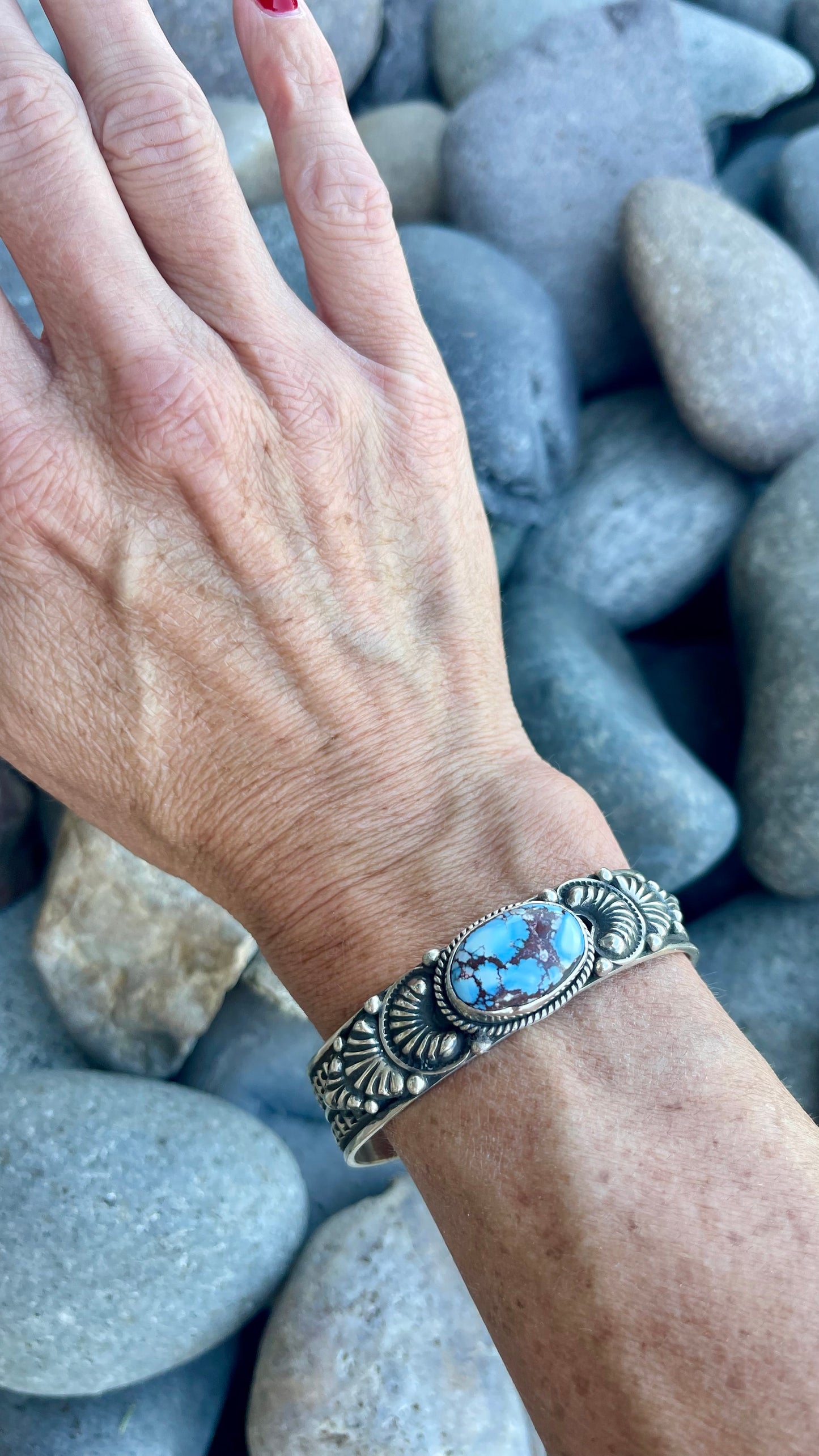 Golden Hills Stamped Cuff