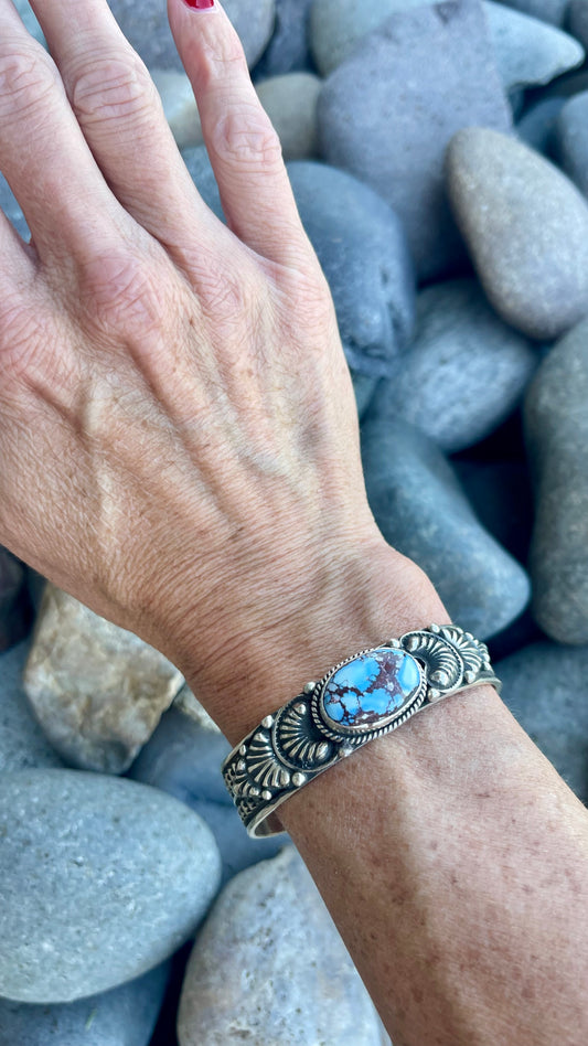 Golden Hills Stamped Cuff