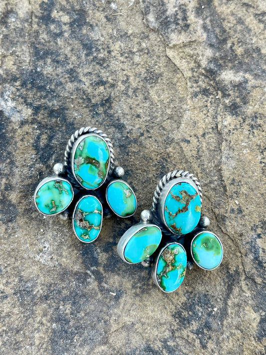 4 Stone Sonoran Gold Earrings