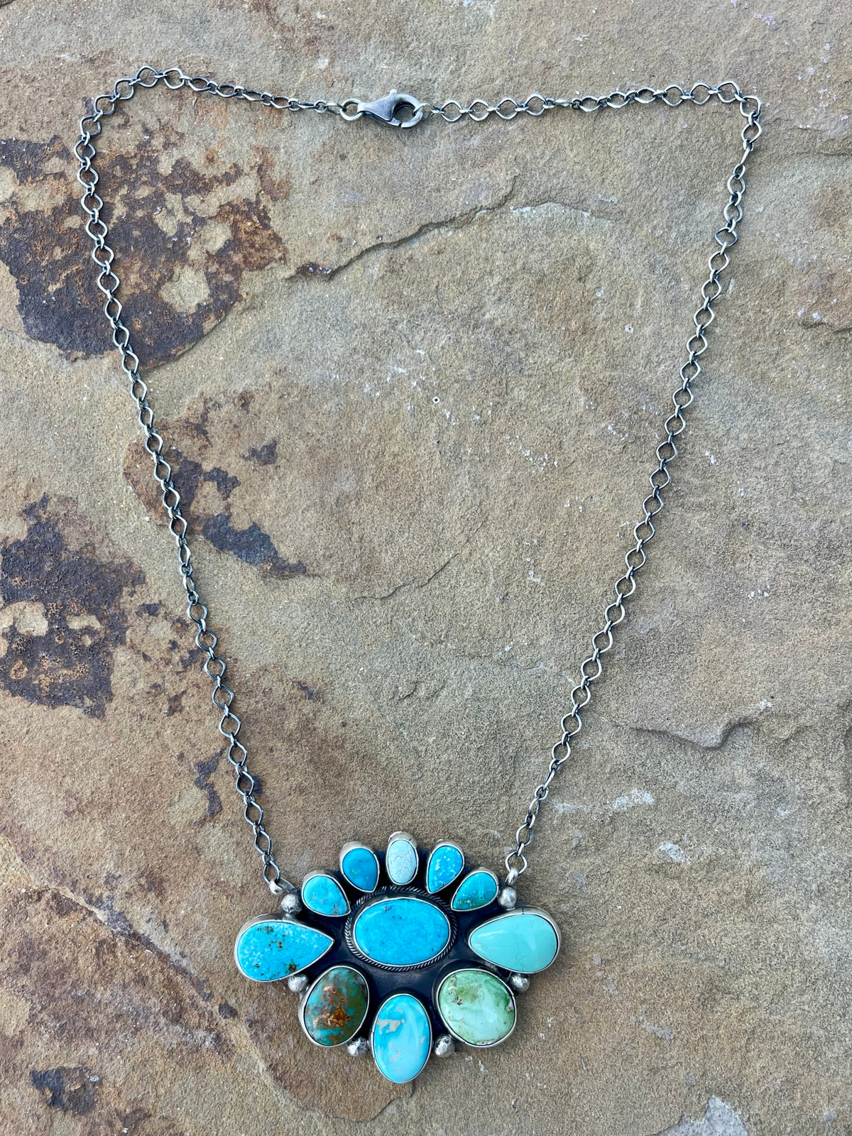 Royston & Sonoran Cluster Necklace