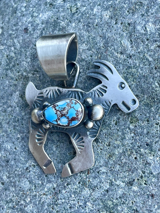 Golden Hills Mountain Goat Pendant