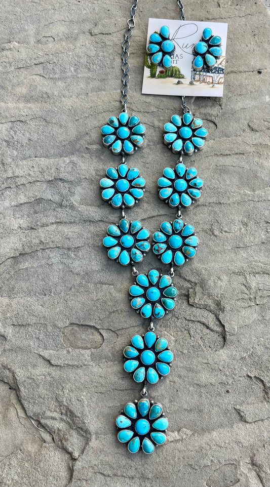 Stunning Kingman Cluster Lariat
