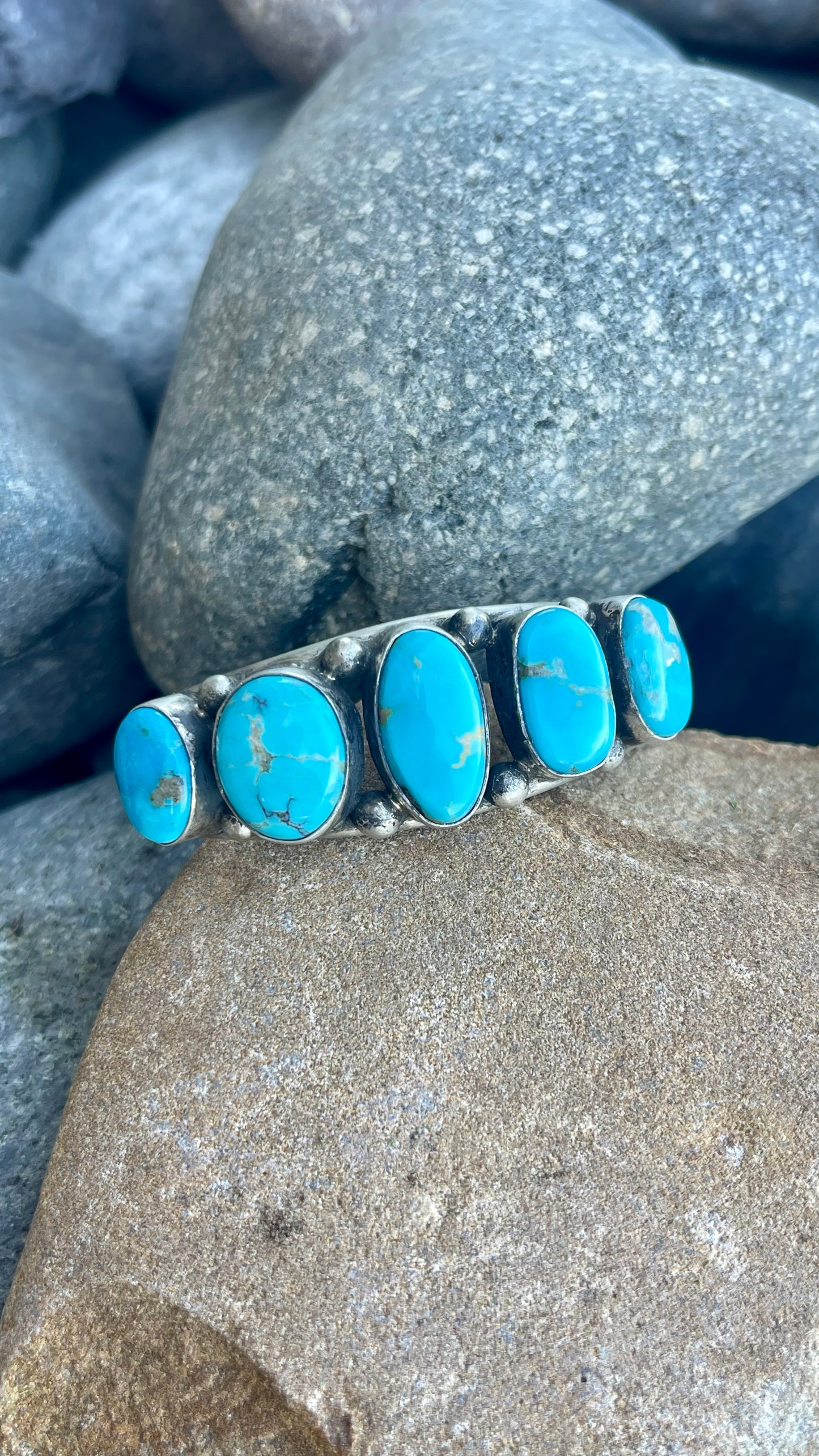 5 Stone Blue Sonoran Cuff