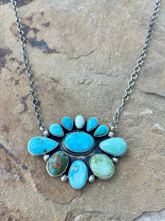 Royston & Sonoran Cluster Necklace