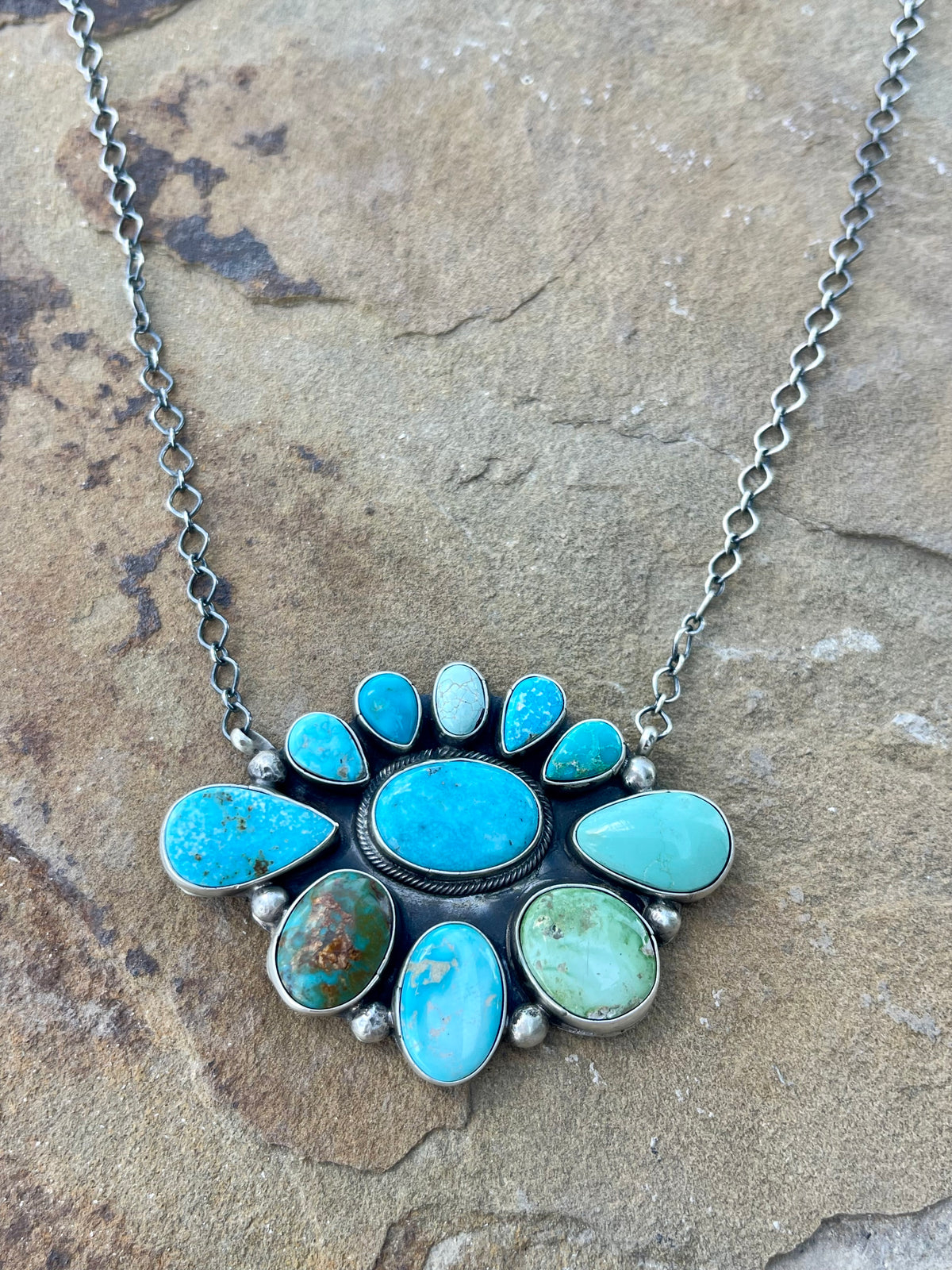 Royston & Sonoran Cluster Necklace