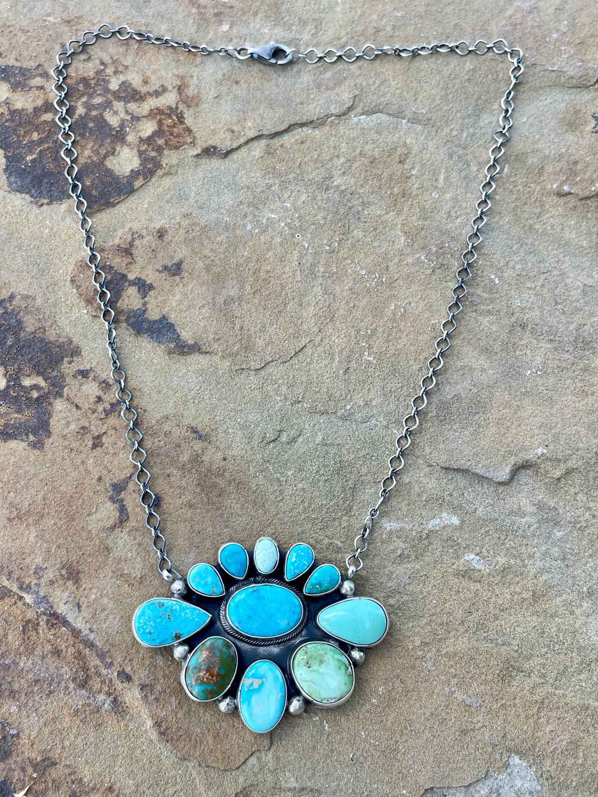 Royston & Sonoran Cluster Necklace