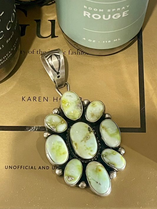 Gorgeous Large Palomino Cluster Pendant