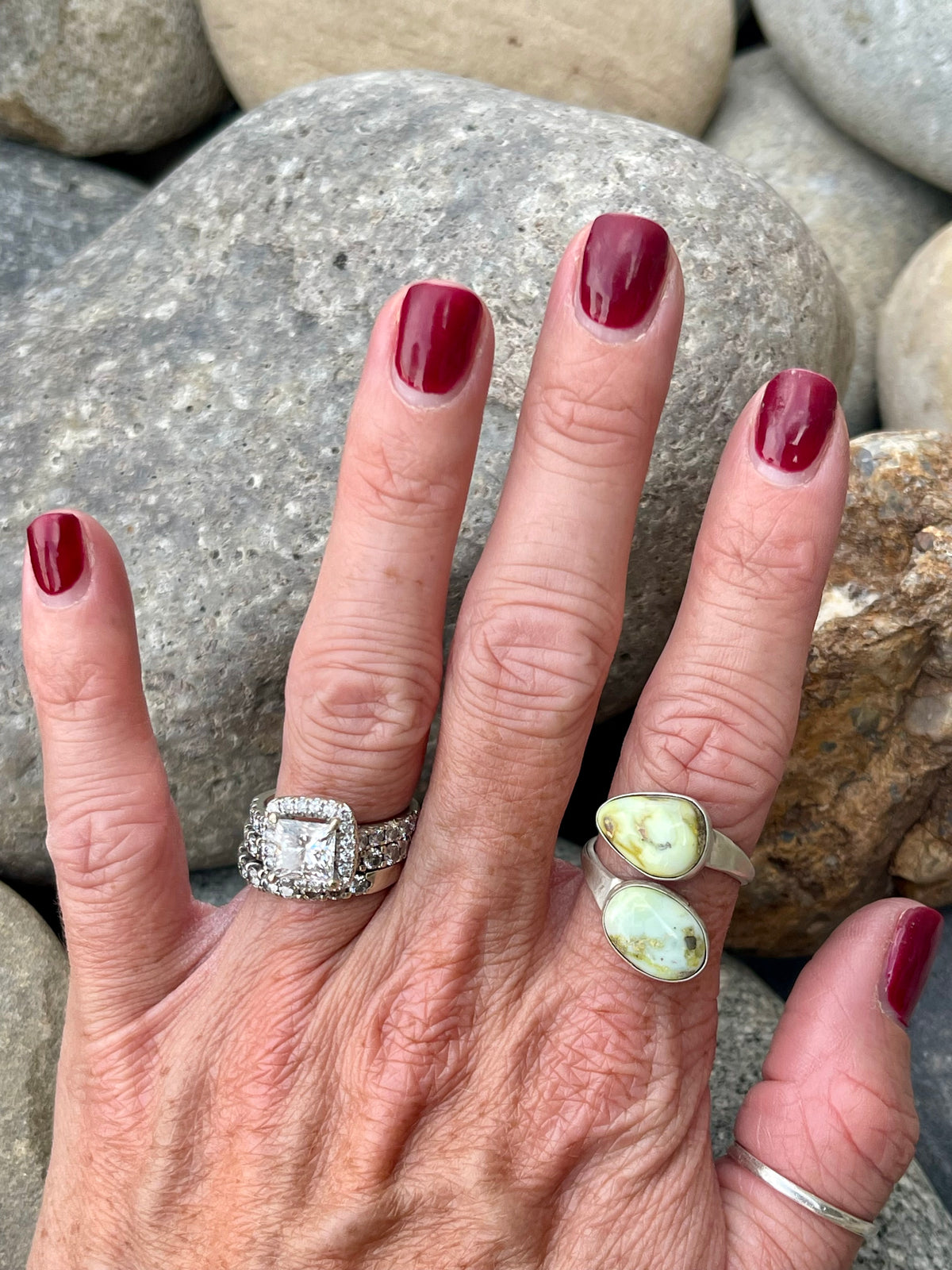 2 stone Palomino Ring