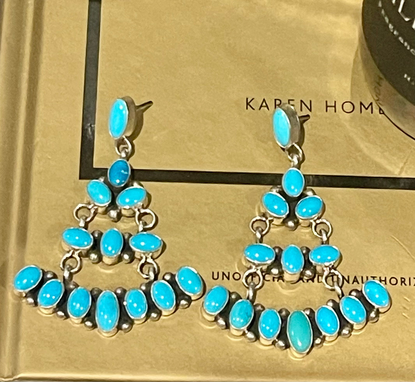 Turquoise Chandelier Earrings