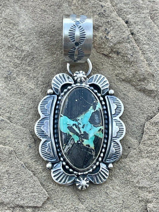 Stamped BlackJack Pendant
