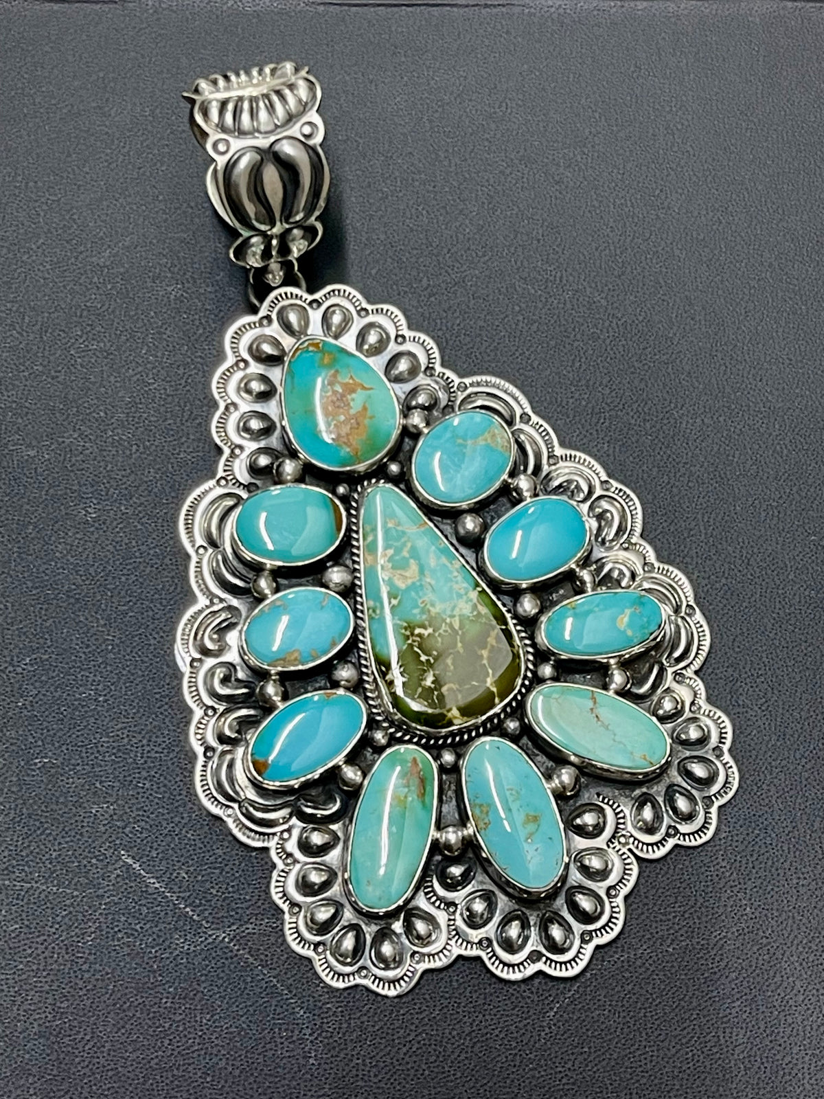 AMAZING Huge ROYSTON Cluster Pendant