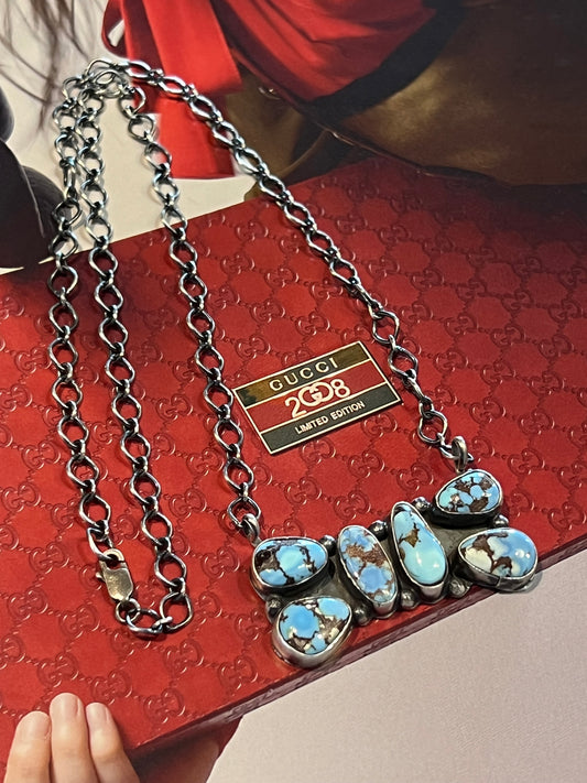 6 Stone Golden Hills Necklace