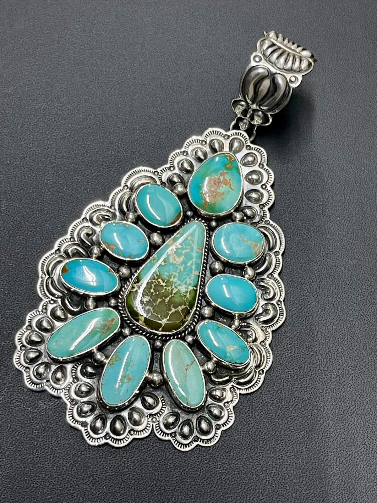AMAZING Huge ROYSTON Cluster Pendant