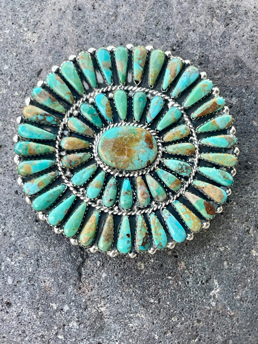Green Turquoise Cluster Buckle