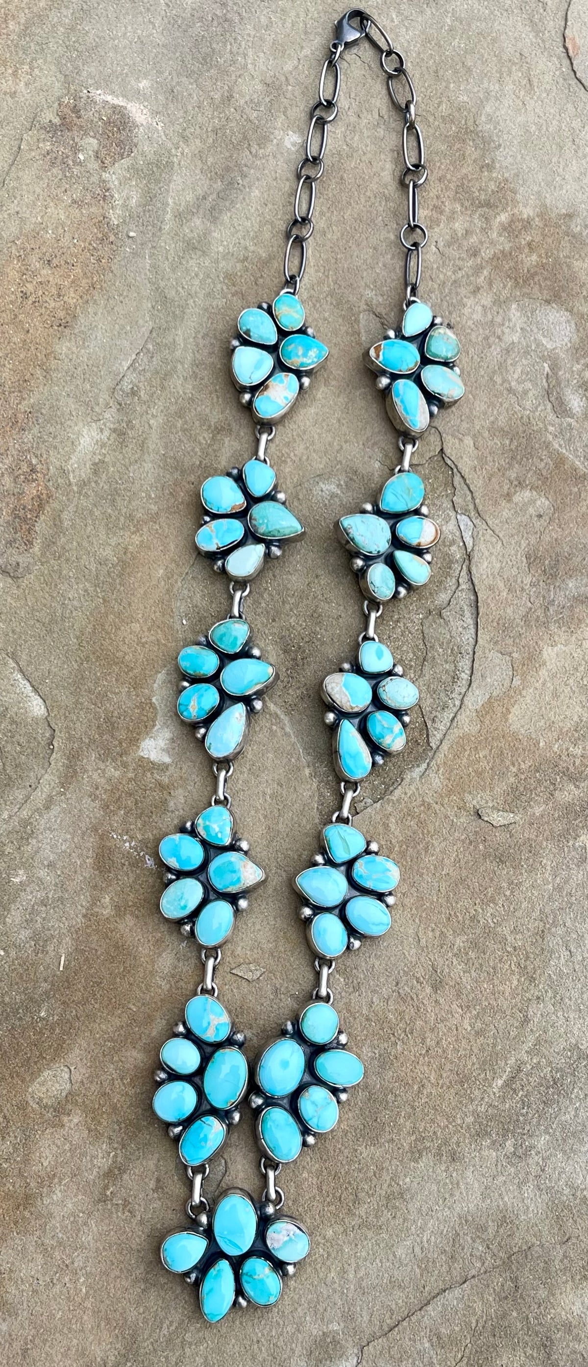 Royston Long Cluster Lariat Set