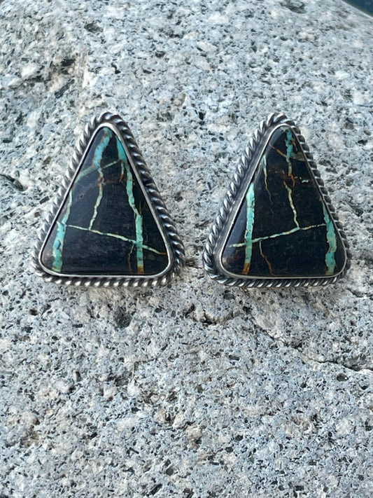 Blackjack Triangle Earrings