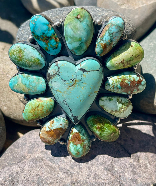 AMAZING Huge Heart Cluster Buckle