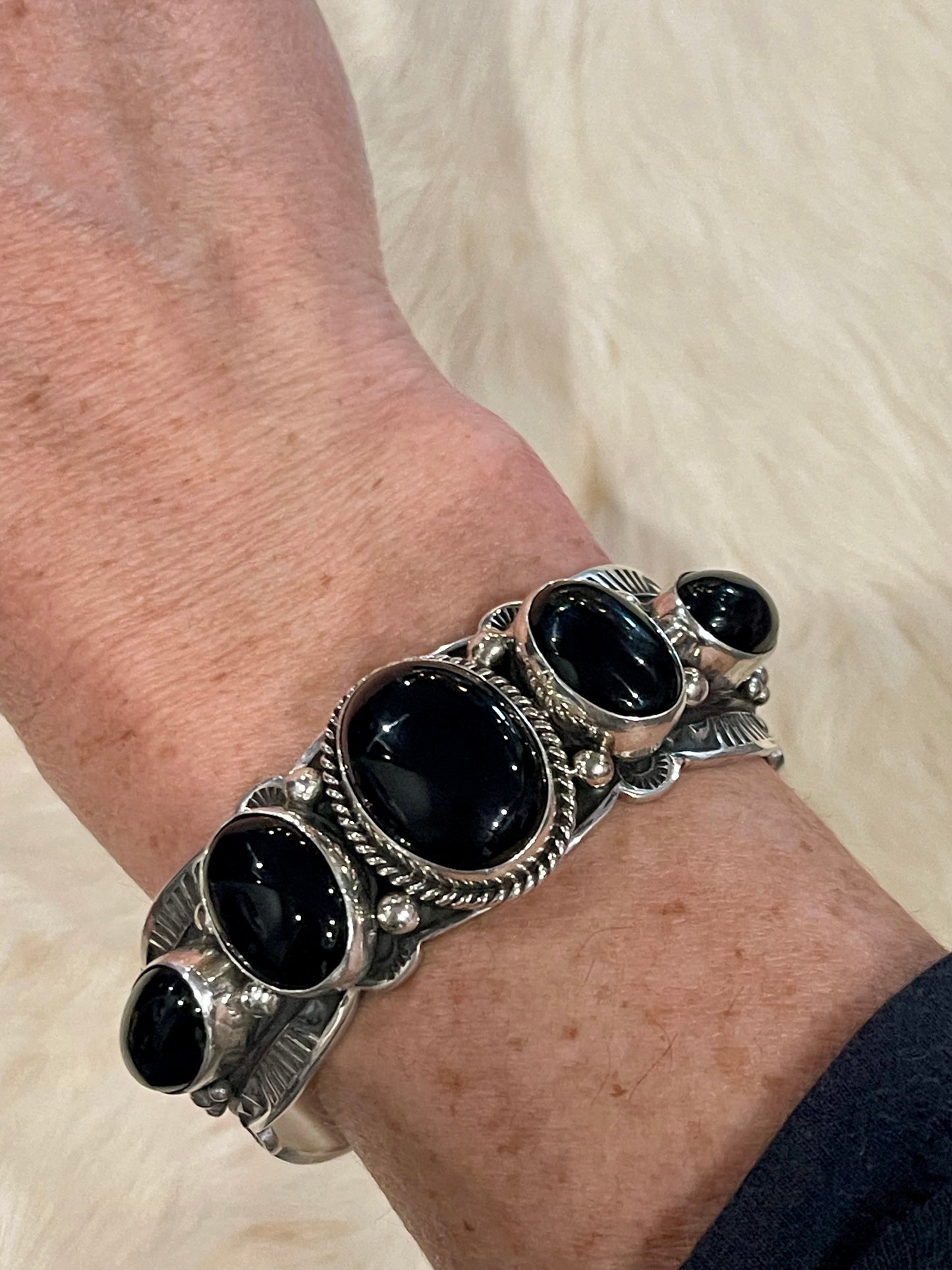 Multi Stone Onyx Cuff