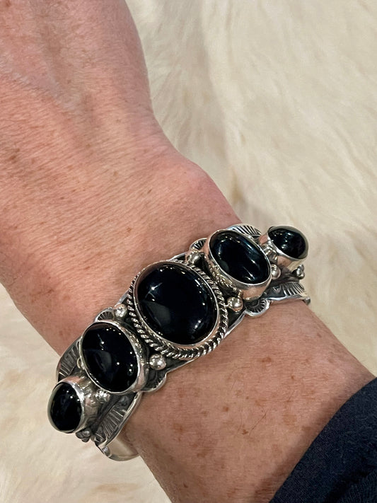 Multi Stone Onyx Cuff
