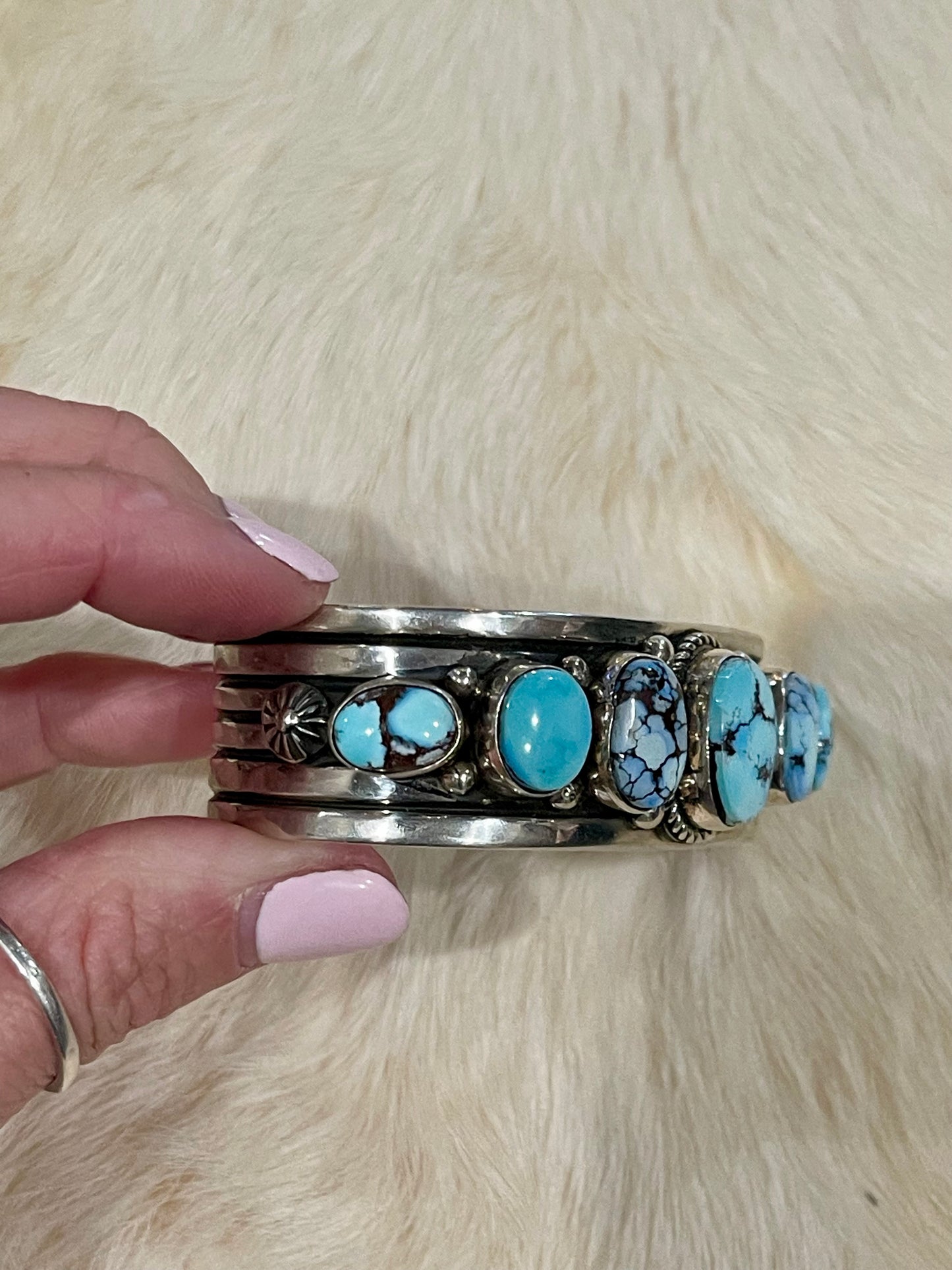 Multi Stone Golden Hills Cuff