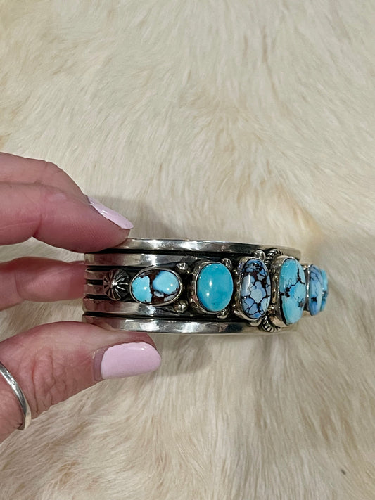 Multi Stone Golden Hills Cuff