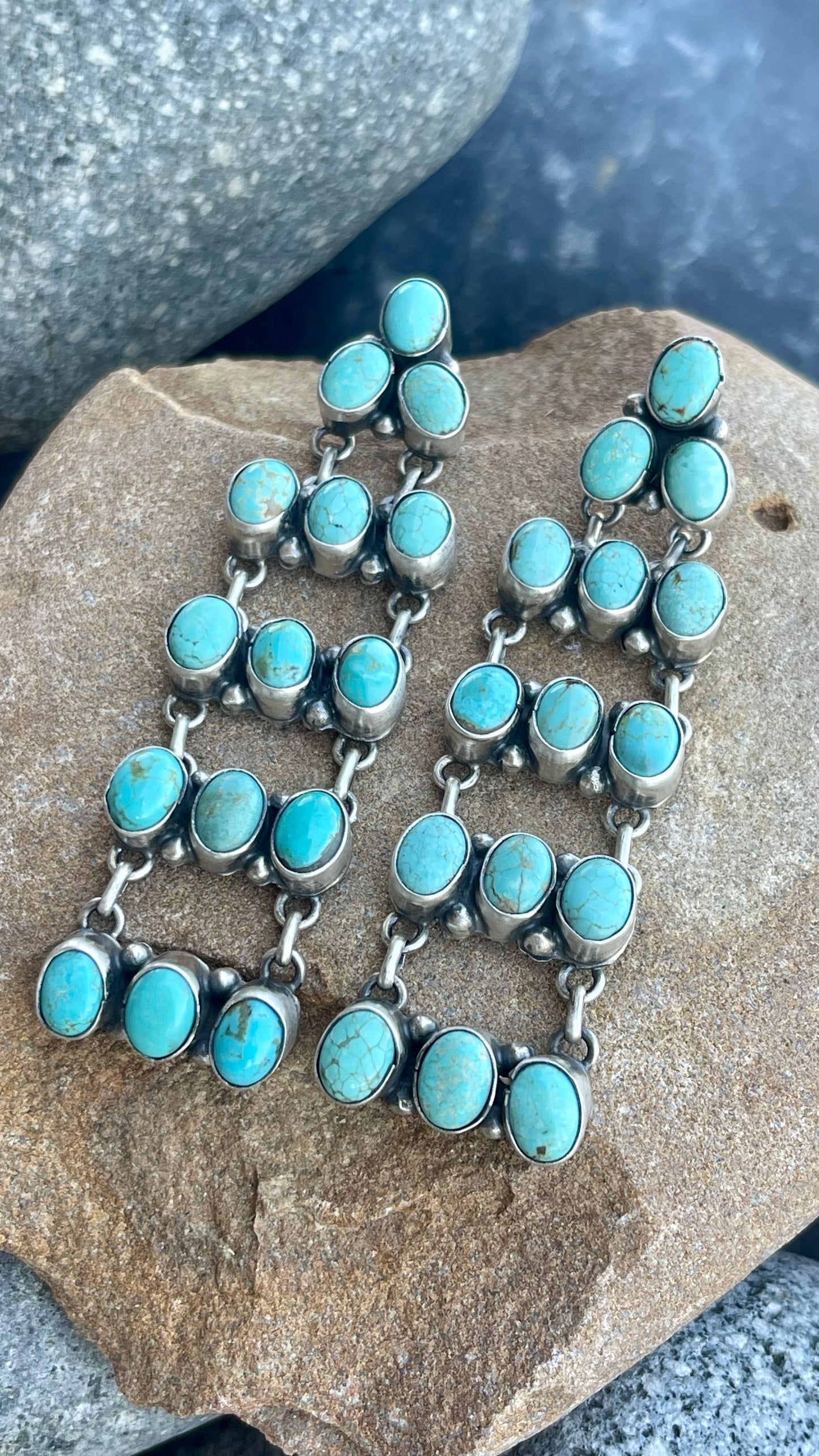 Turquoise Mine 8 Chandelier Earring
