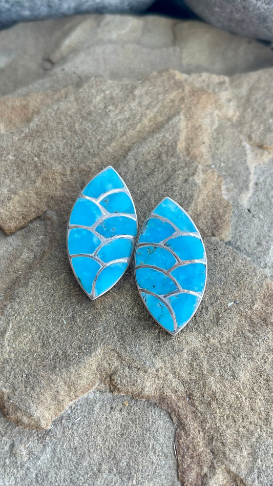 Turquoise Inlay Earrings