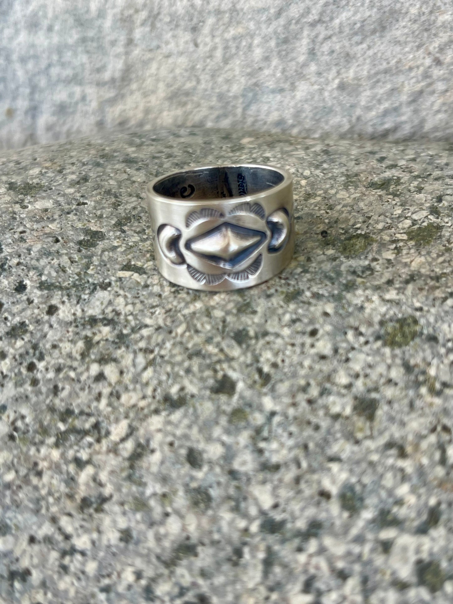 Stamped Cigar Band Ring