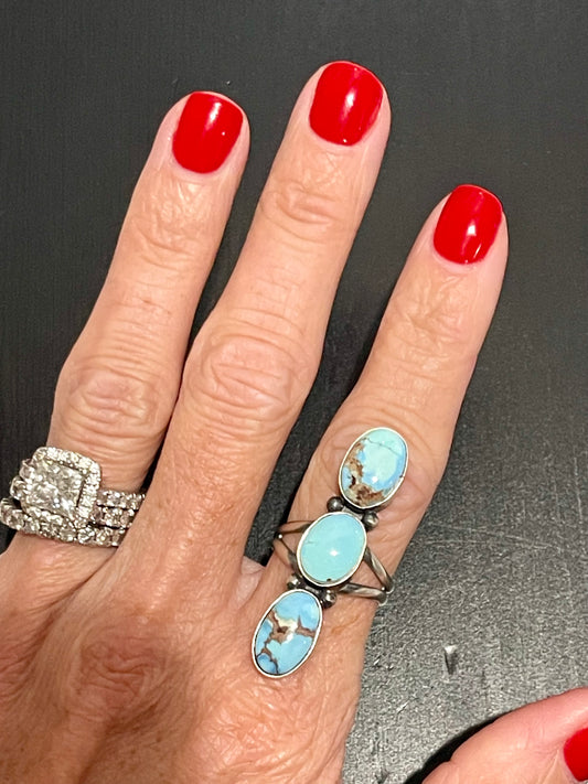 3 Stone Golden Hills Ring