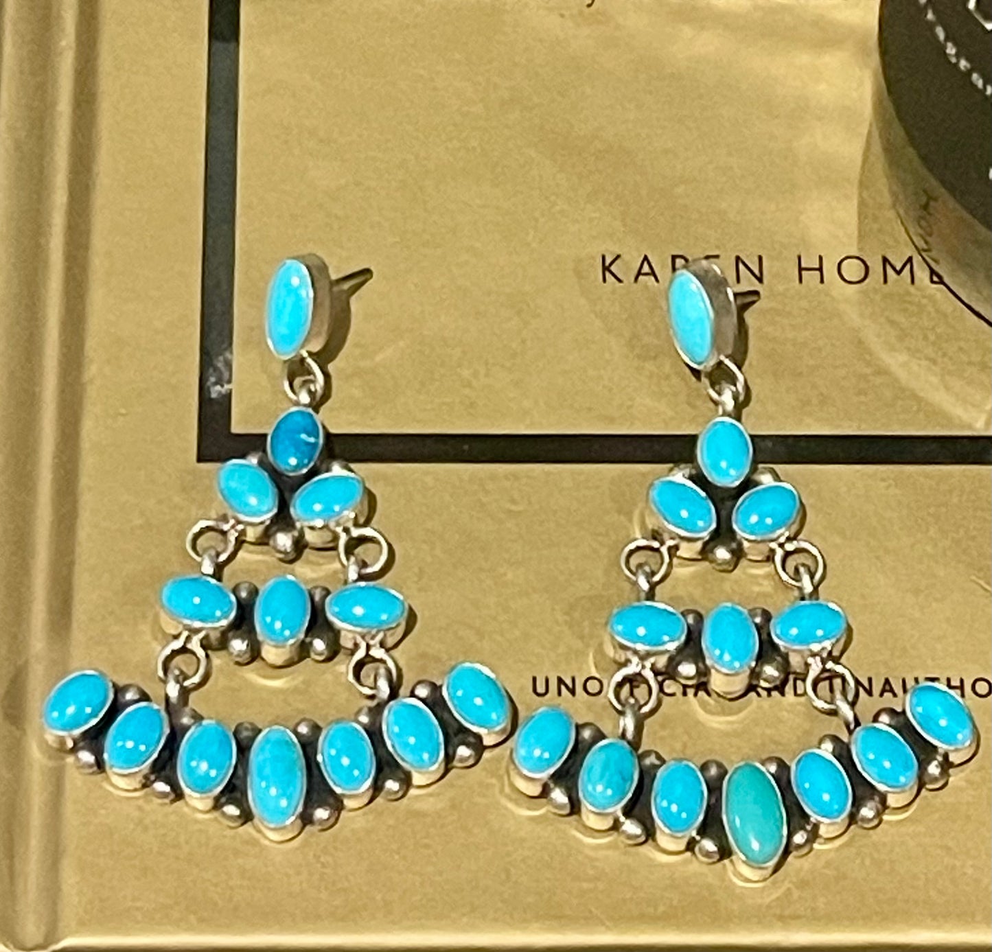 Turquoise Chandelier Earrings