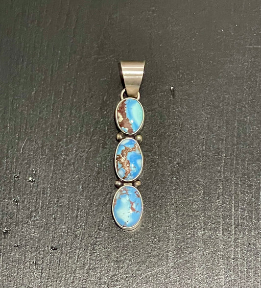 3 Stone Golden Hills Pendant