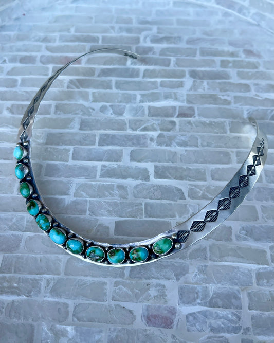 Sonoran Gold Stamped Collar Necklace