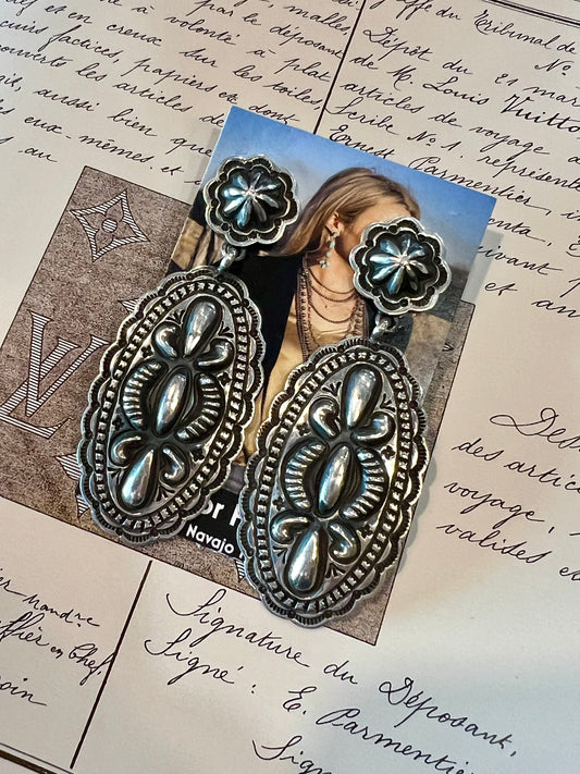Handmade Concho Earrings
