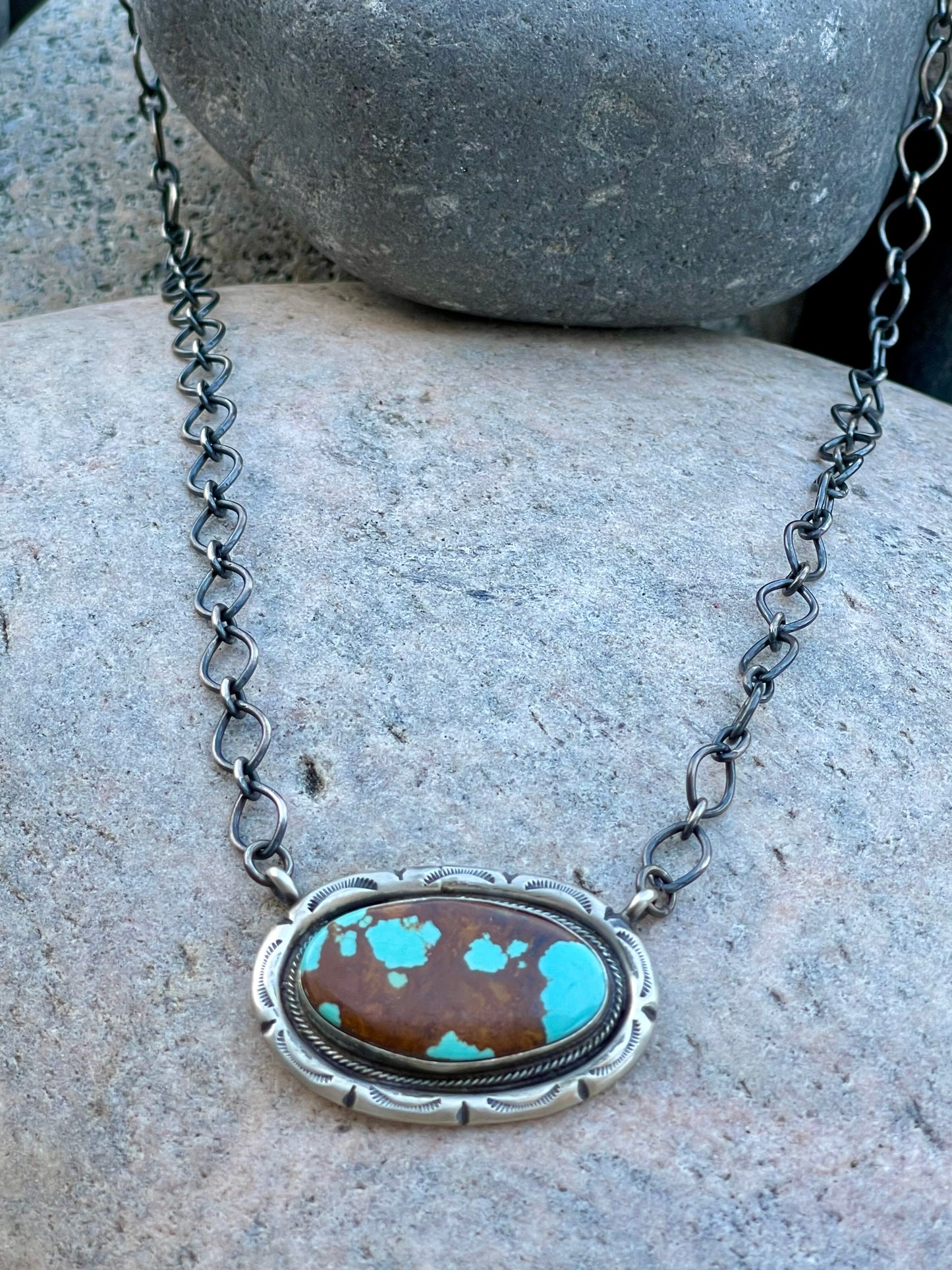 Mine 8 Stamped Necklace