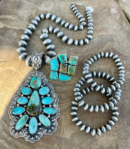 AMAZING Huge ROYSTON Cluster Pendant