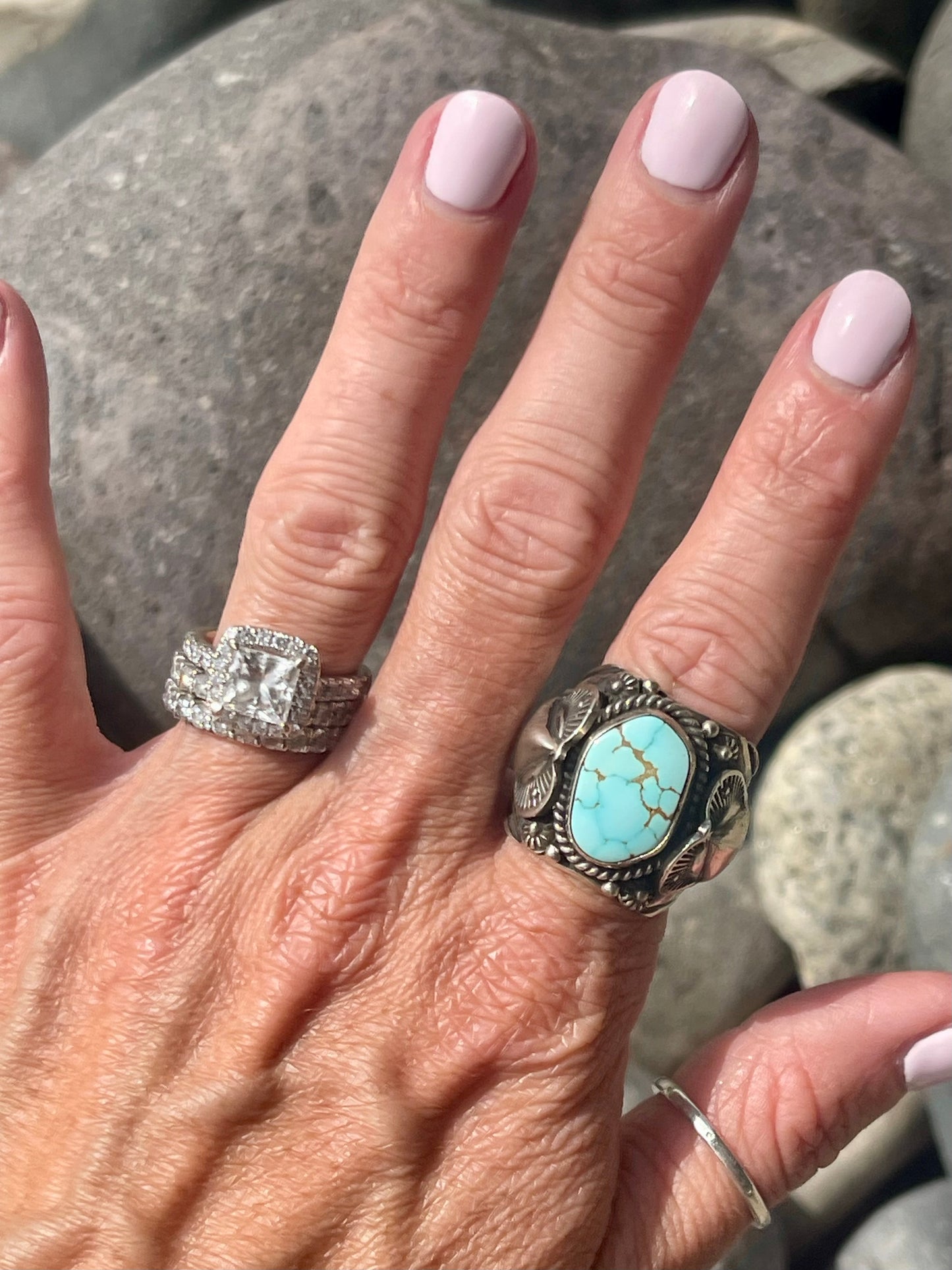 Mine 8 Cigar Band Ring