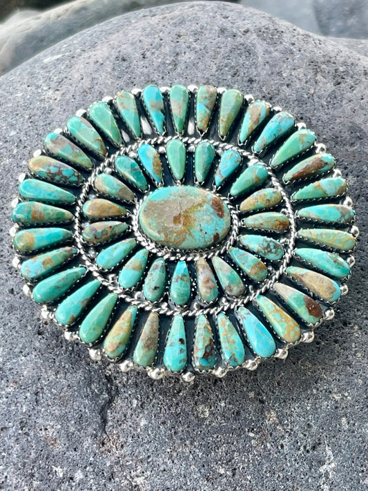 Green Turquoise Cluster Buckle