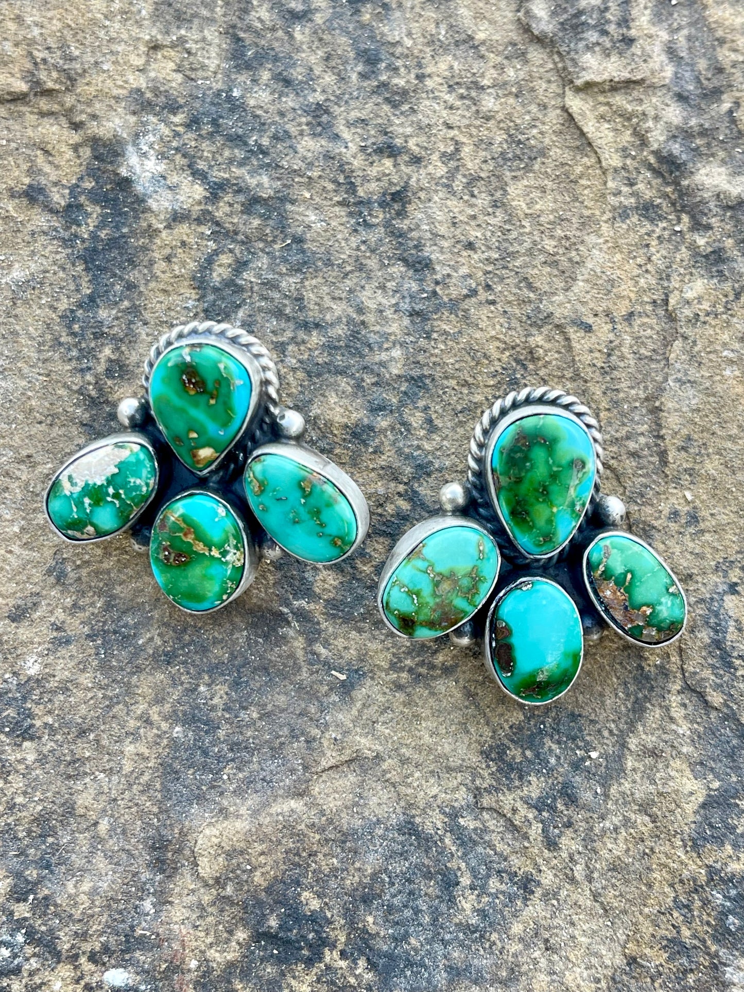 4 Stone Sonoran Gold Earrings