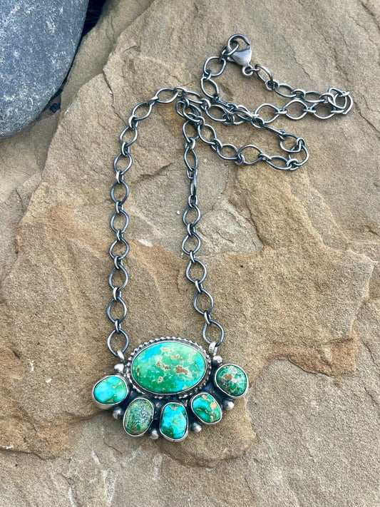 Sonoran Gold Half Cluster Necklace