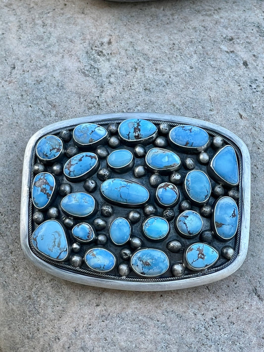 Multi Stone Golden Hills Buckle