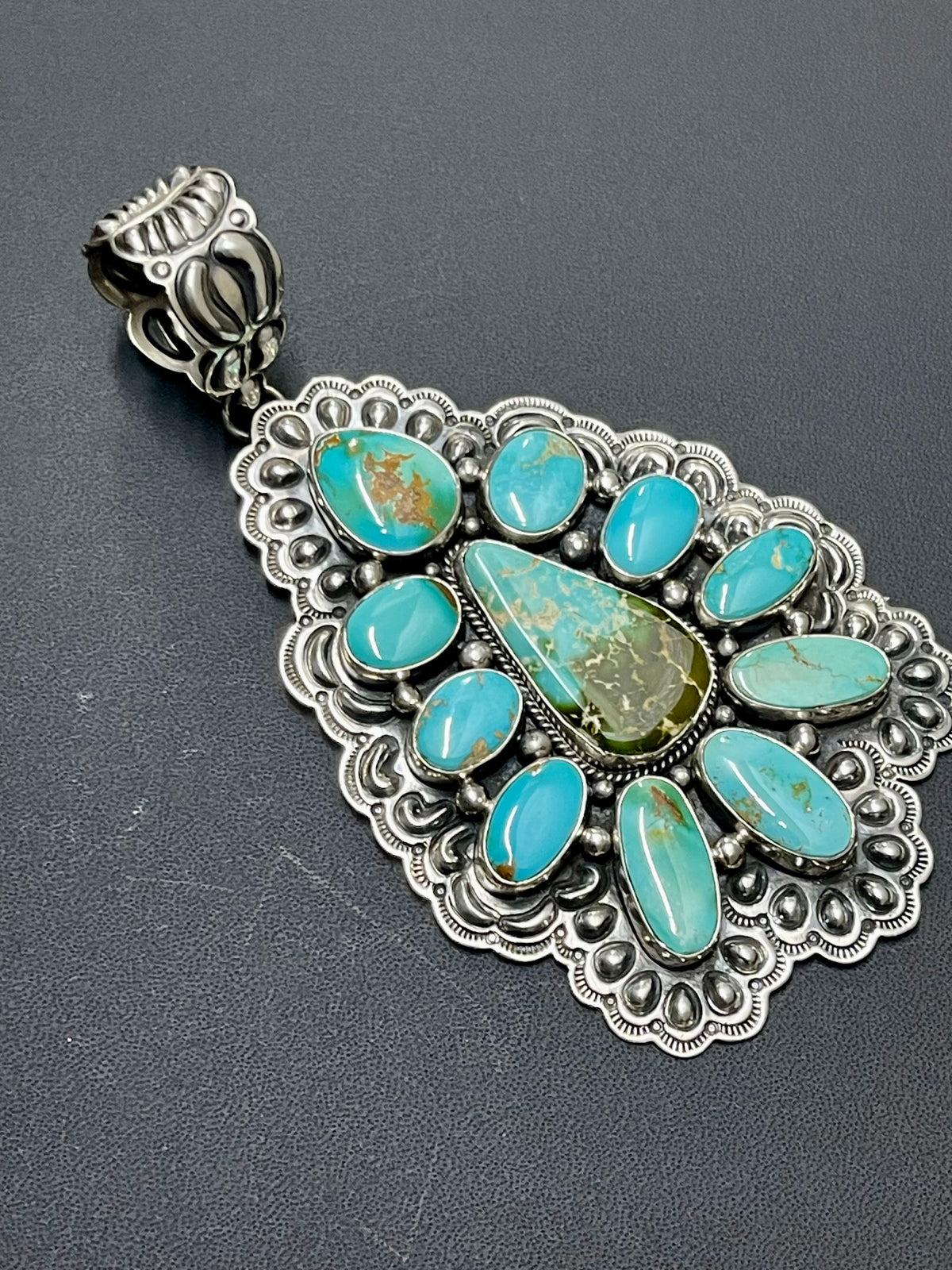 AMAZING Huge ROYSTON Cluster Pendant