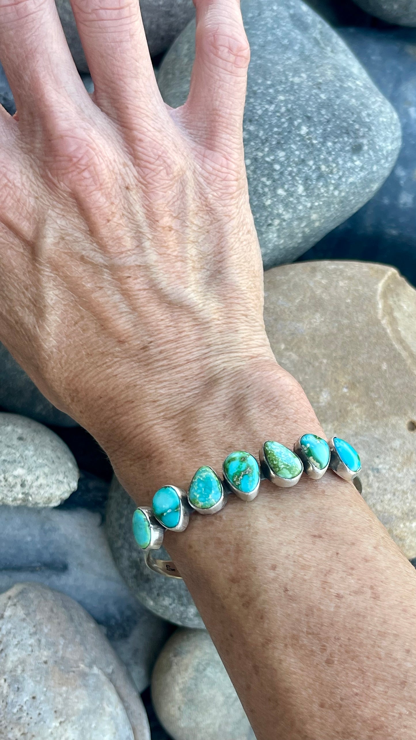 7 Stone Sonoran Gold Stacker Cuff