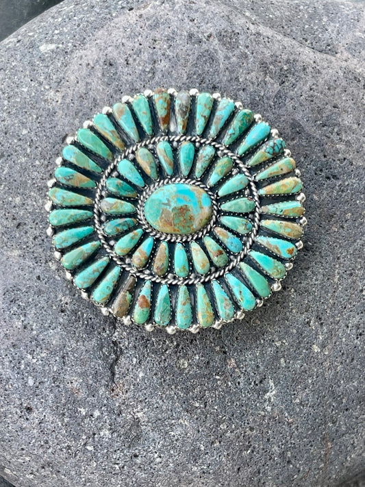 Green Turquoise Cluster Buckle