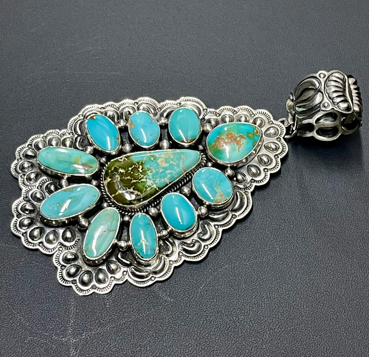 AMAZING Huge ROYSTON Cluster Pendant