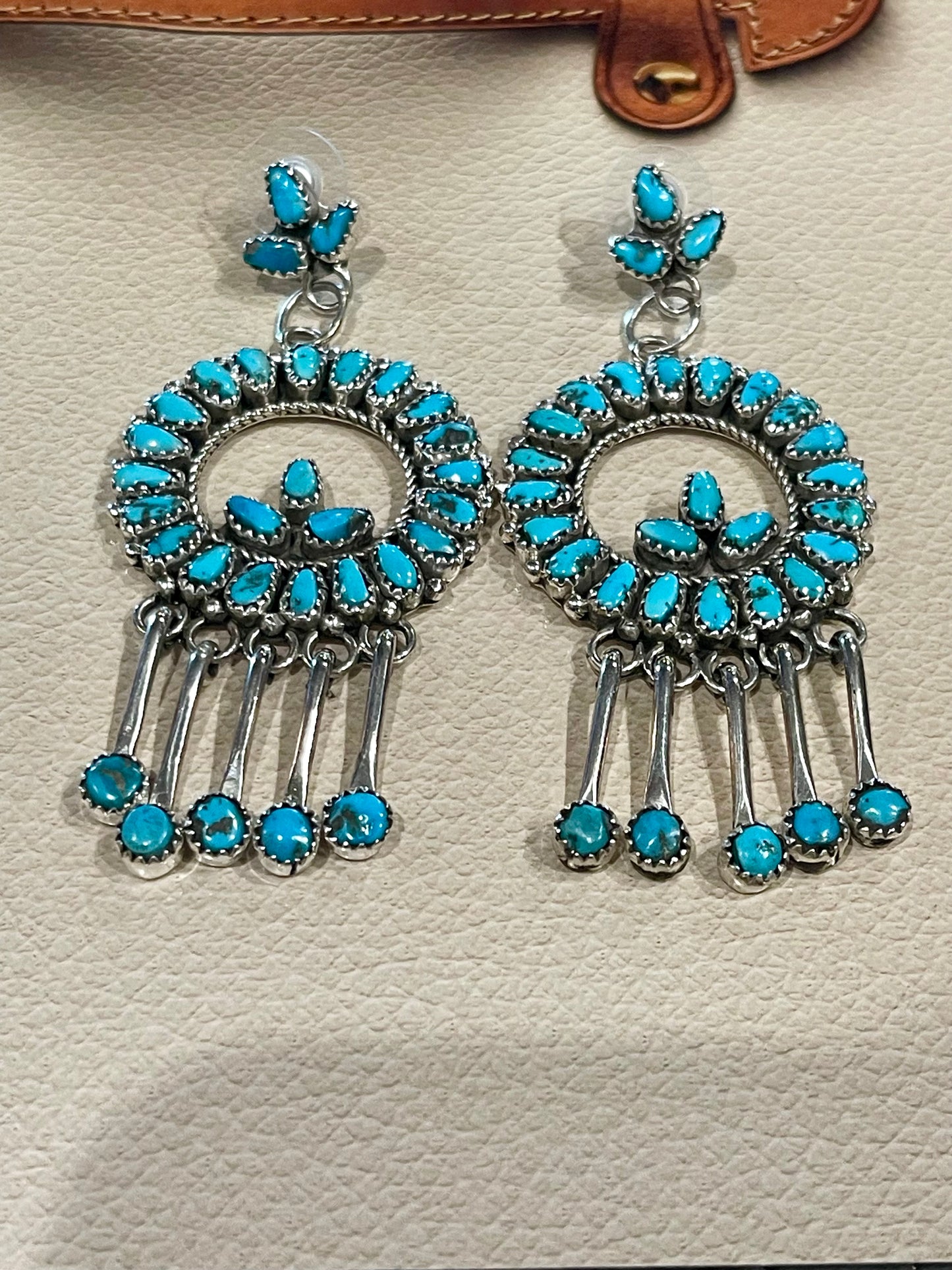 Super Neat Unique Turquoise Earrings